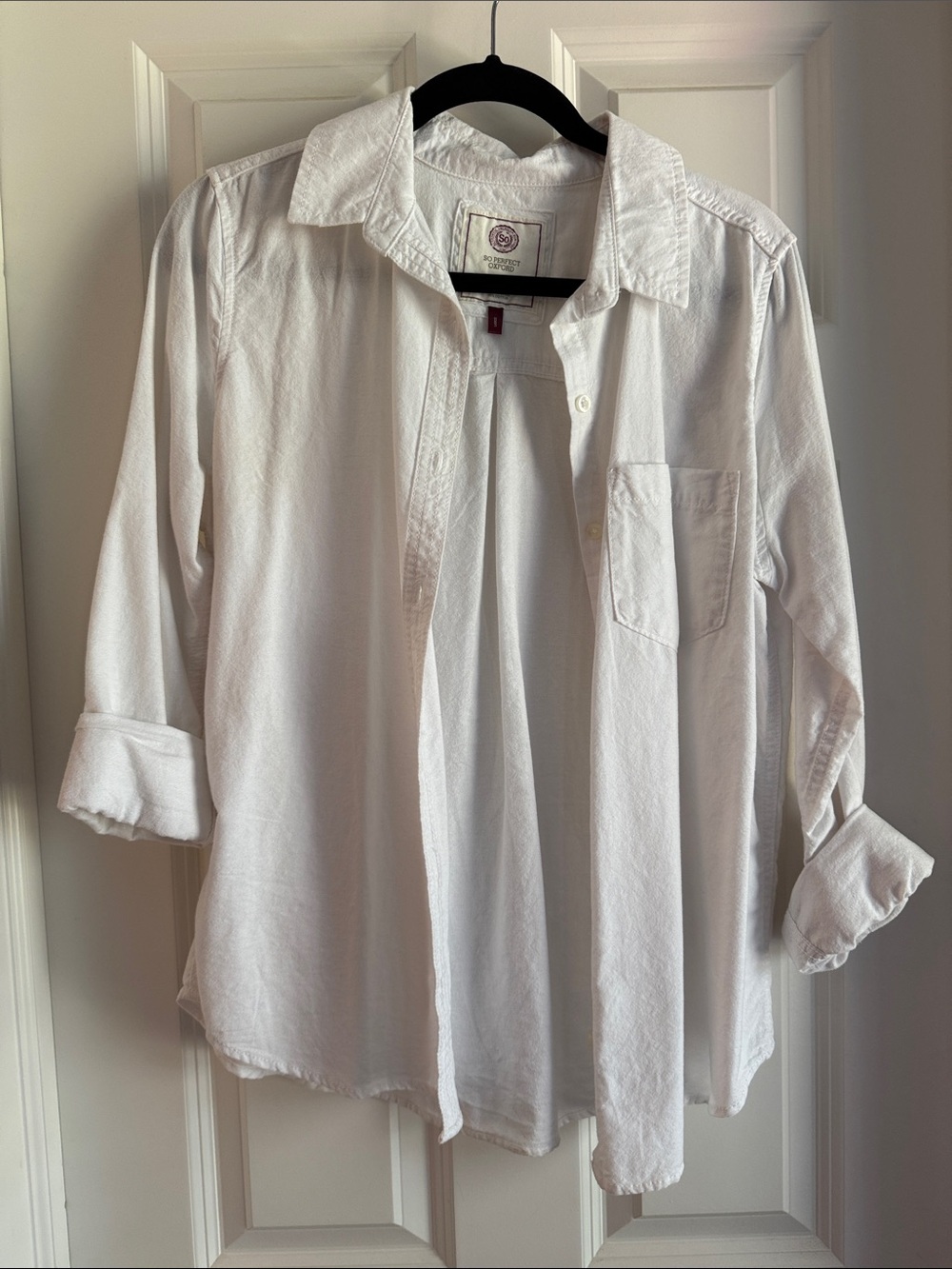 SO White Button-Down Collared Shirt